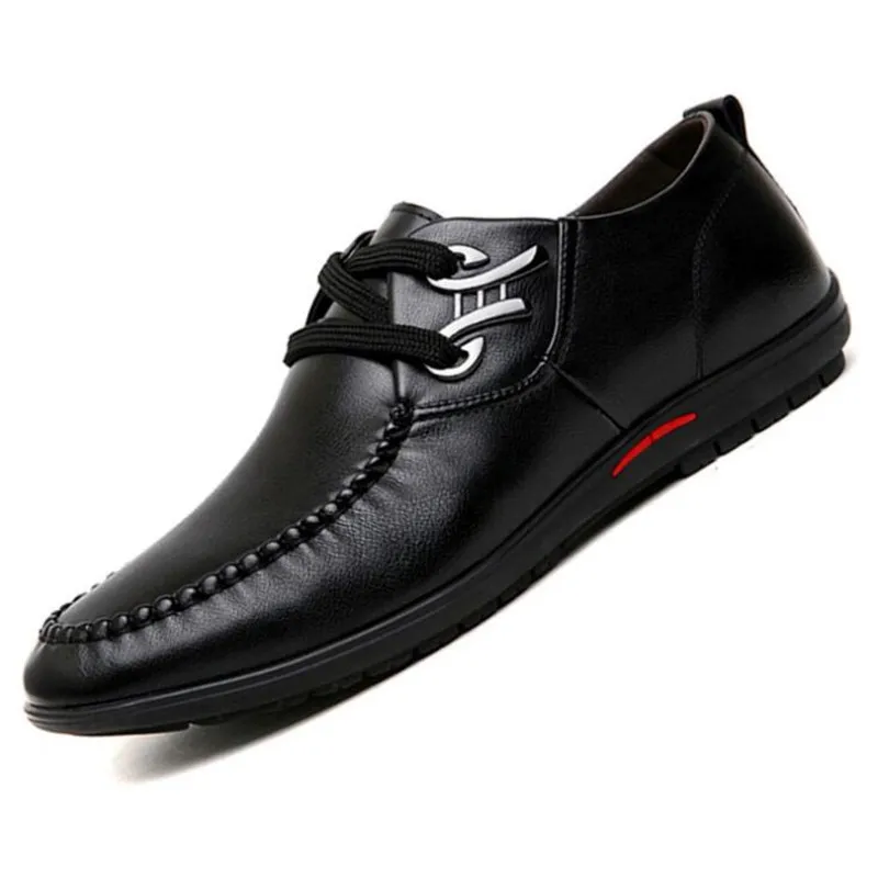 

DIWEINI Men Shoes Genuine Leather Moccasin Loafers Designer Slip On Flat Boat Shoes Male Classical Chaussure Homme Size 37-44