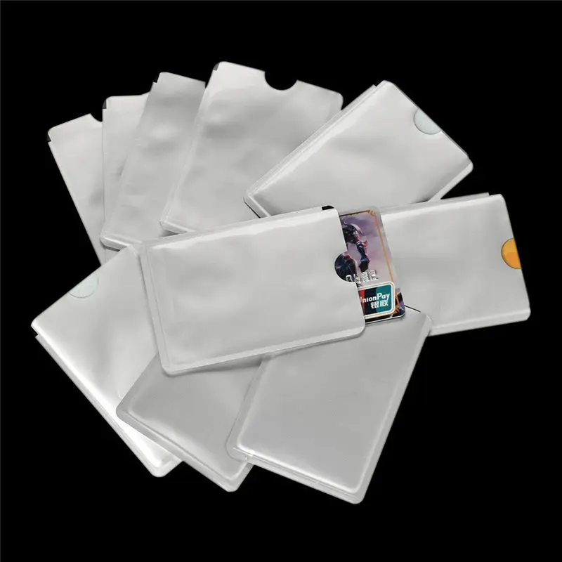 10PC Credit Card Box Anti-degaussing Automatic Pop-up Bank Card Package tarjetero porte carte bancaire porte carte 40MA1807