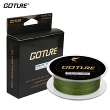 Goture плетеные рыболовные лески 300 м/328Yds 4 нити 8-80LB 0,07-0,5 мм сильная японская PE леска гладкая многонитевая плетеная проволока шнур