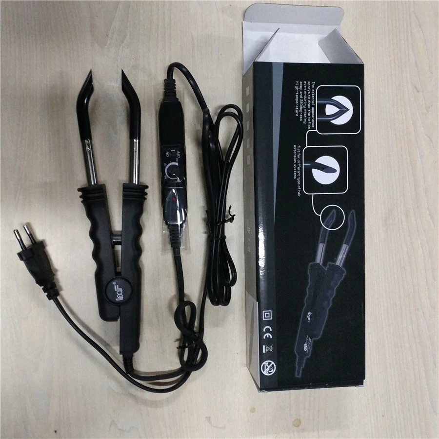 

Hot Selling Fusion Iron Tools for Hair Extension LOOF Keratin Heatbond Connector Hair Beauty Salon Kits Black Color AC100--240V