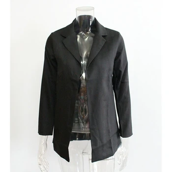 

2017 NEW Autumn Fashion Women Ladies Coat Business formal Long Sleeve solid slim open stitch Jacket Outwear tops