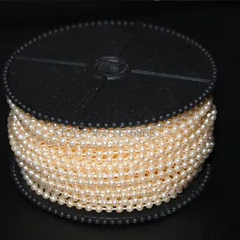 

10m of 2.5mm Bead Pearl String (Ivory) for Craft , Wedding Decoration AA7951