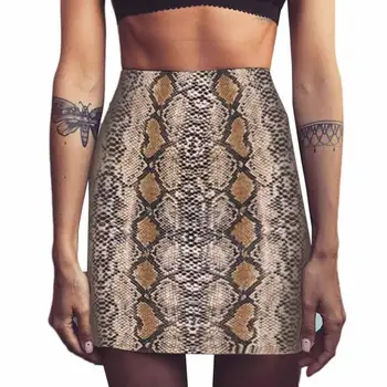 

#4 2018 Women Sexy Bodycon Skirt Sexy Elastic Short Skirt Patchwork Empire Straight
