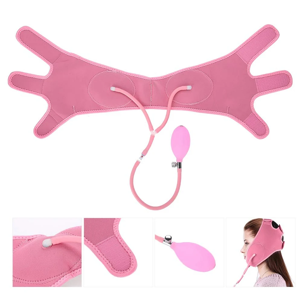 Inflatable Face Lifting Slimming Tight Band Mask Belt Airbag Facial Bandage Natural V Shaped Cheek Double Chin Beauty Care Tool