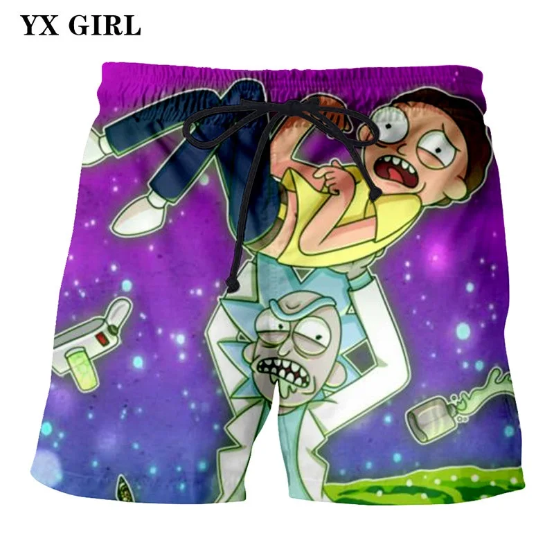 2018 NEW Fashion Summer Casual Trousers 3d Rick and Morty Mens Shorts Casual Beach Shorts Loose Jogger Shorts With Drawstring 2018 NEW Fashion Summer Casual Trousers 3d Rick and Morty Mens Shorts Casual Beach Shorts Loose Jogger Shorts With Drawstring