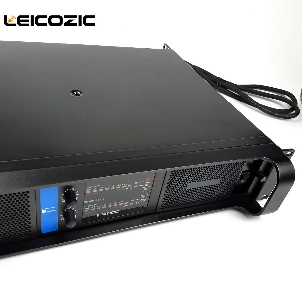 Leicozic профессиональный усилитель 2350 Вт x2 канальный усилитель мощности сабвуфер 14000q Сценический Линейный Массив усилитель звука fp14000