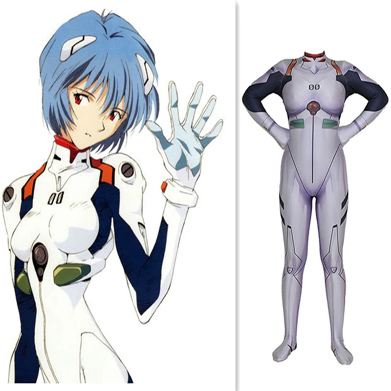 Японии аниме Neon gensis Evagenlion Костюмы EVA Ayanami Rei комбинезоны Косплэй Хэллоуин костюм