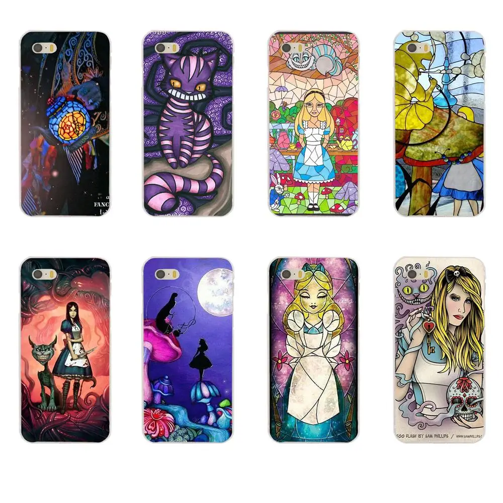 Stained Glass Alice In Wonderland For Huawei P7 Honor 4C 5A 5C 5X 6 6C 6A 6X 7 7X 8 9 V8 V10 Y3II Y5II Y6II G8 Play Lite | Мобильные