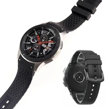 Стиль высокого класса 22 мм силиконовый ремешок браслет для samsung gear S3 S4 Galaxy часы 46 мм ремешок для часов Ремешки для наручных часов