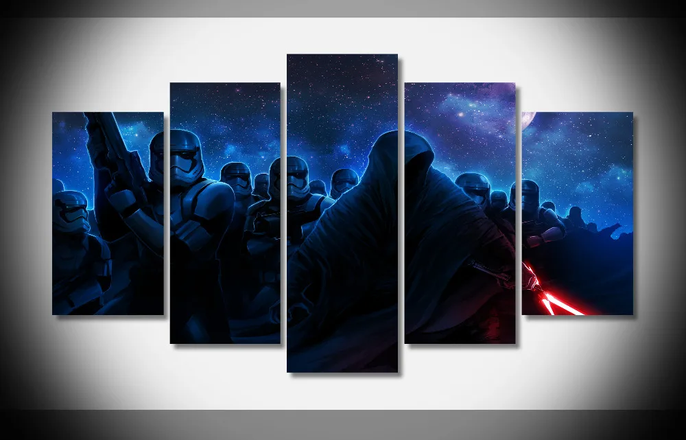 

6534 star wars vii Poster movie poster Framed Gallery wrap art print home wall decor wall picture Already to hang digital print