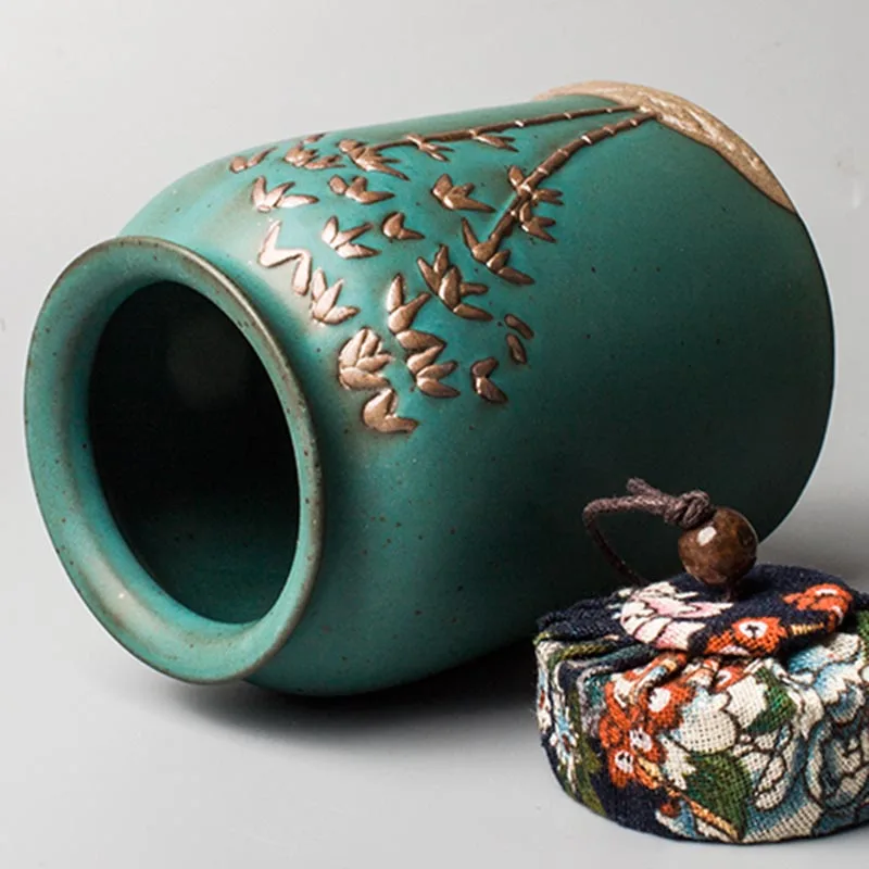 Креативная баночка для хранения чая керамический держатель Tieguanyin Puer грубая