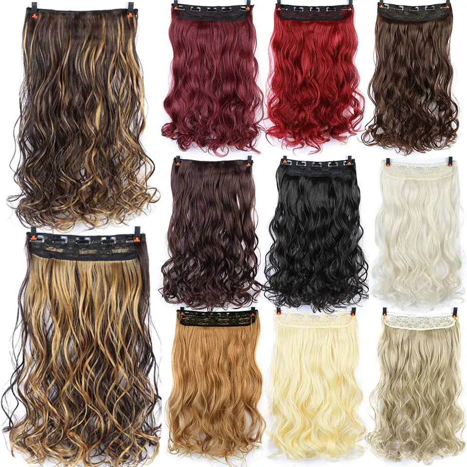 Pageup 24 Inch Long Sizes Wavy 5 Clip In Hair Extensions Clips High