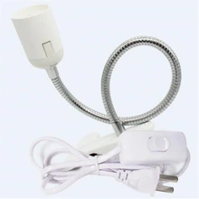 CLAITE 1,25 м Мощность Шнур кабель E27 круглые светодиодные лампы EU/US розетка с выключателем проволочный зажим для подвесной светодиодный лампа держатель гнезда