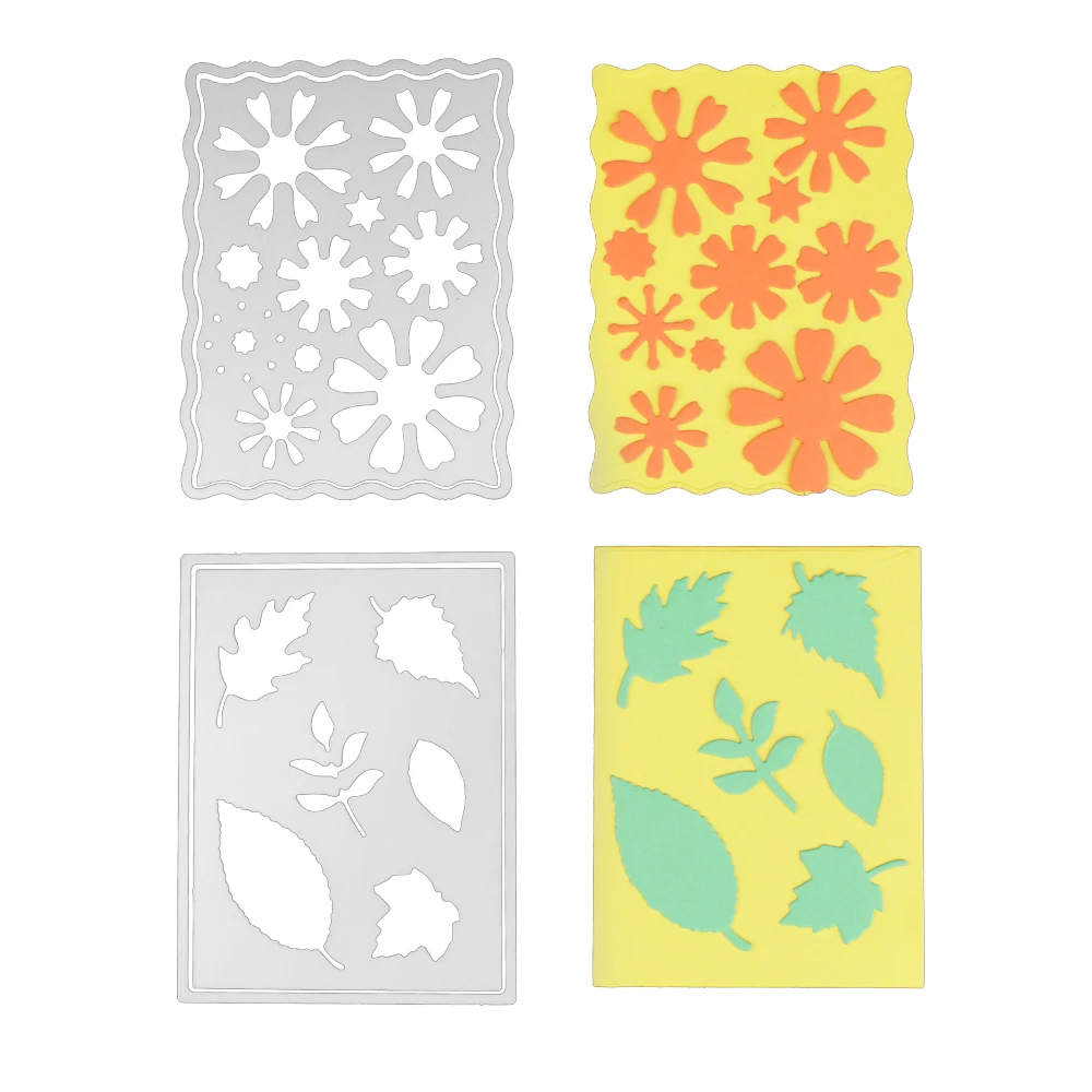  Lace Frame Etch Leavea Metal Steel Cutting Dies Decor Supplies For DIY Scrapbooking Invitation Card - 33024059508