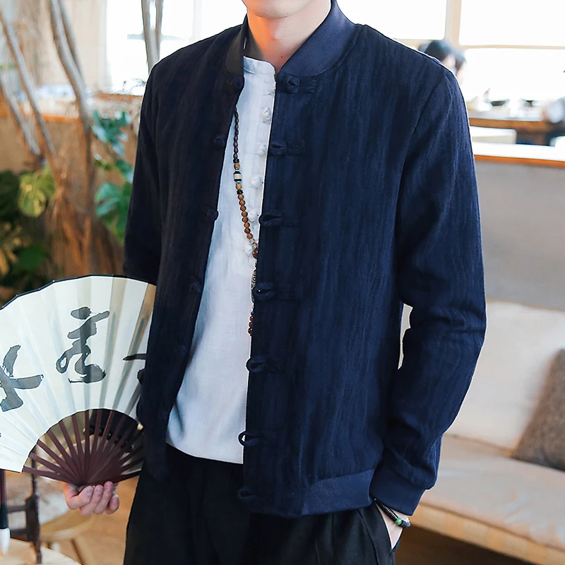 

GODLIKE men Chinese Traditional Tang suit Jacket Clothing shaolin kung fu wing chun shirt Long Sleeves Exercises costume 5XL