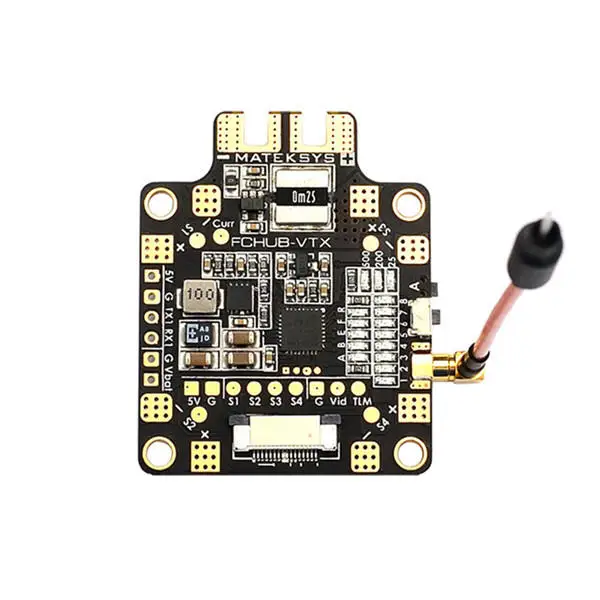 Matek Systems FCHUB-VTX 6~ 27V PDB 5В/1A BEC w/5,8G 40CH 25/200/500 МВт переключаемый дрона с дистанционным управлением видео передатчик