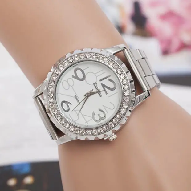 Новые роскошные часы фирменные дизайнерские популярные женские мужские часы с кристаллами из сплава со стразами Аналоговые кварцевые наручные часы из нержавеющей стали