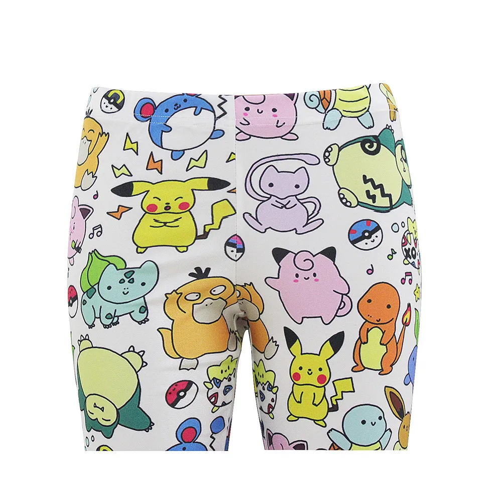 amazon leggings FCCEXIO Simple Cartoon Pokemon GO Designs Gray Female Leggings Spring Casual Women's Stretch Legging Soft Jegging Fitness Legins faux leather leggings