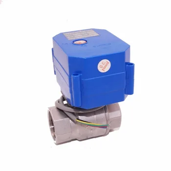 

DC3.6-6V DC12V CR01 CR02 CR05 DN15 DN20 DN25 CWX-60P 4nm 8s SS304 BSP NPT full bore both female electric water control valve