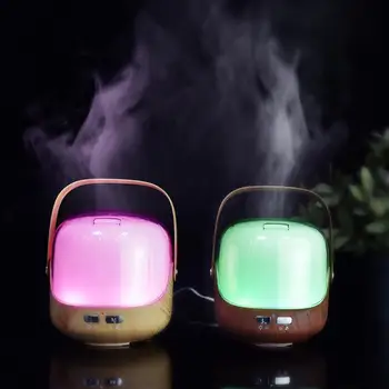 

250ml USB Essential Oil Air Humidifier Remote Control Ocean Mist Wood Grain Aroma Diffuser Night Light Aromatherapy Diffuser