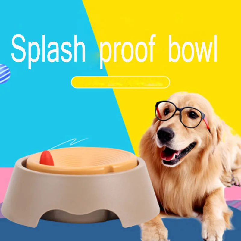 

OUYXR Dog Cat Bowl Don't Wet Mouth And Prevent Water From Splashing Out Feeder Water Bowl For Pet Puppy Outdoor Food Dish