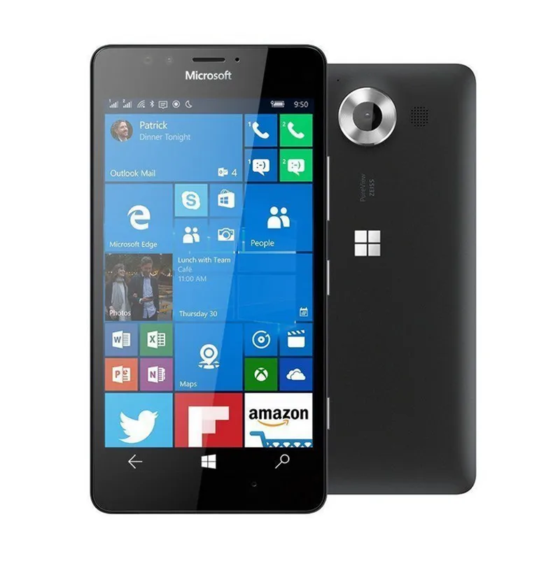 Lumia 950, две sim-карты, разблокированный мобильный телефон microsoft, LTE, GSM, 5,2 Дюймов, 20 МП, wifi, gps, Hexa Core, 3 Гб ram, 32 ГБ rom