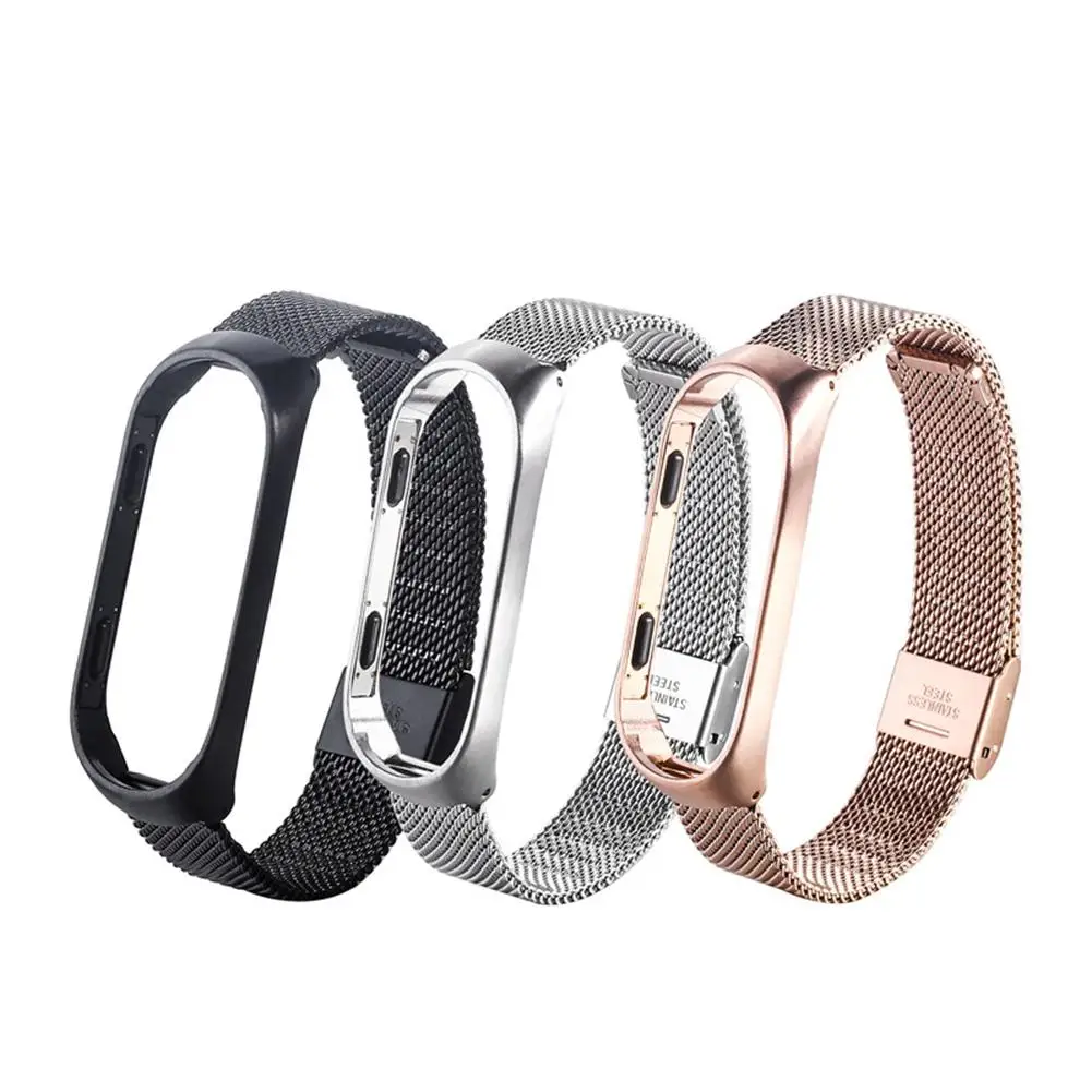 

Hot Sale Replacement Stainless Steel Wrist Band Strap for Xiaomi Mi Band 3 Smart Bracelet