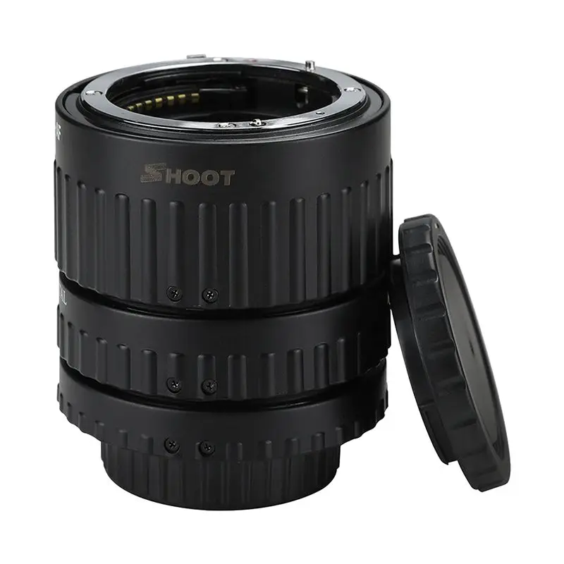 

SHOOT Auto Focus AF Macro Extension Tube Set for D-SLR AF AF-S DX D3300 D3200 D5500 Camera