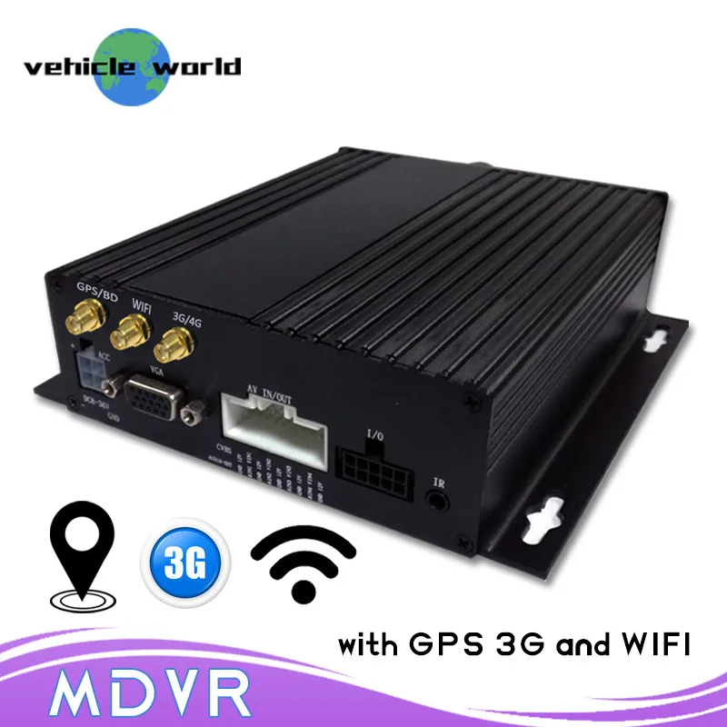 Автомобильный продукт безопасности 1080 P 4CH SD карта MDVR с 3g gps wifi|Видеорегистратор