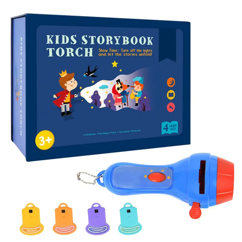 

Children Mini Projector Torch Educational Light-up Toys For Children Kids Develop Play Sleeping Stories Perform Set Child Gift