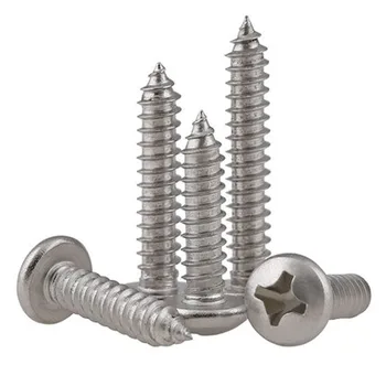 

20pcs M3.5 Round head self-tapping Phillips screws 304 stainless steel GB845 pan heads tapping screw 8mm-50mm Length