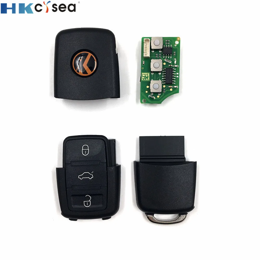 HKCYSEA 1 шт. 3 кнопки Xhorse VVDI2 Автомобильный ключ дистанционного замена XKB501EN Английская версия для VVDI ключ инструмент подходит для нескольких автомобилей