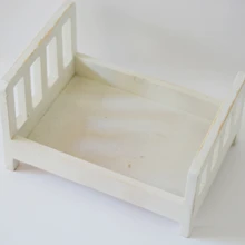 Деревянный ребенок позирует кровать Новорожденный Фотография реквизит Винтаж детское гнездо фотосессии# P2191