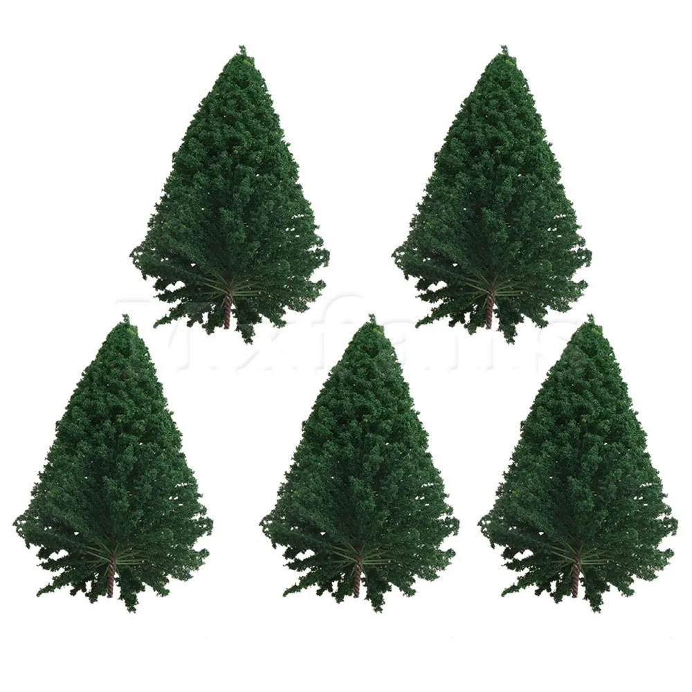 

Mxfans BA01-311 120mm Green Plastic Model Pine Trees for Train Garden Sandbox Scenery Architecture DIY Crafts or Building Model