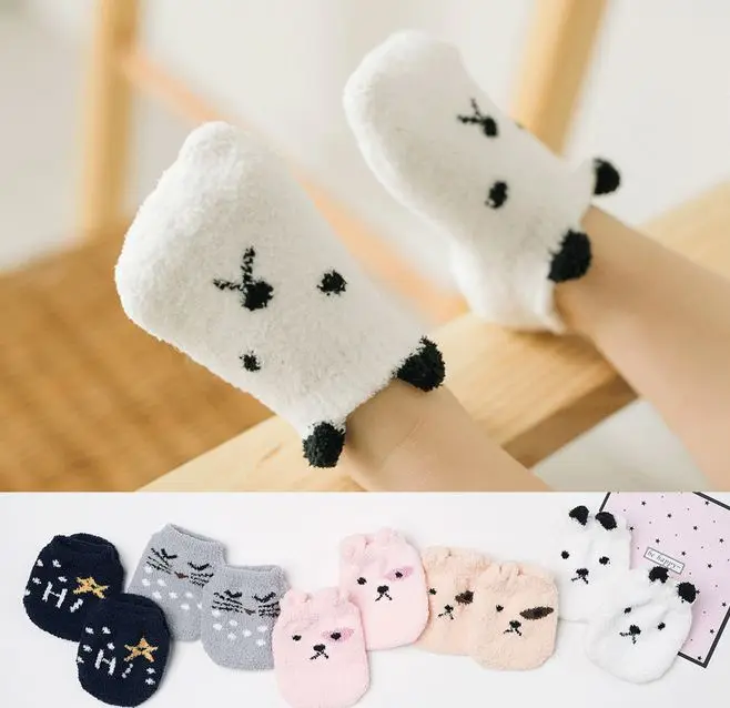 

Baby Socks 2018 New Spring Autumn Cotton Cartoon Children Baby Sock Boys Girls Skid Resistance Socks 0-24Month
