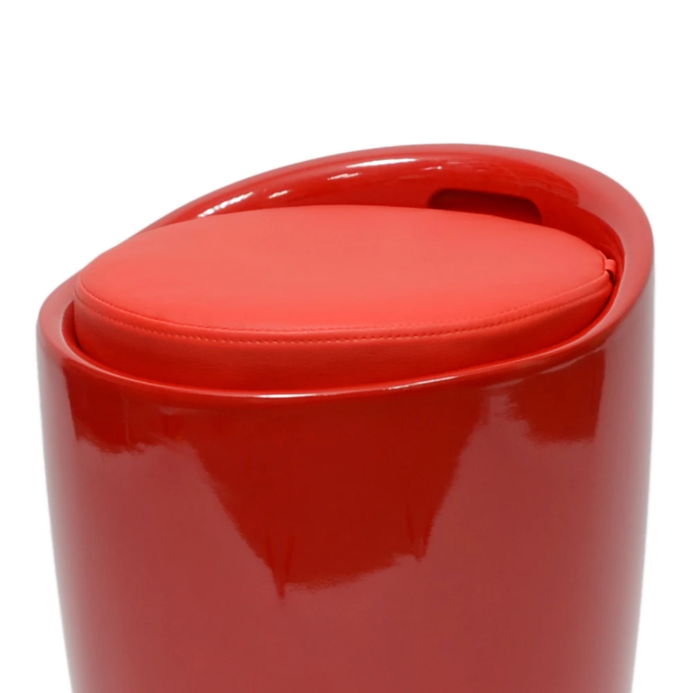  94903 Barneo N-13 Plastic Kitchen Breakfast Interior Stool Bar Chair Kitchen Furniture Red free shi - 1000004341013