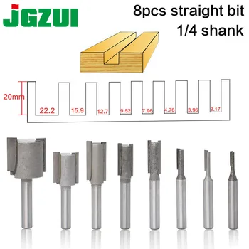 

1PC 1/4 Shank high quality Straight/Dado Router Bit Set Diameter Wood Cutting Tool