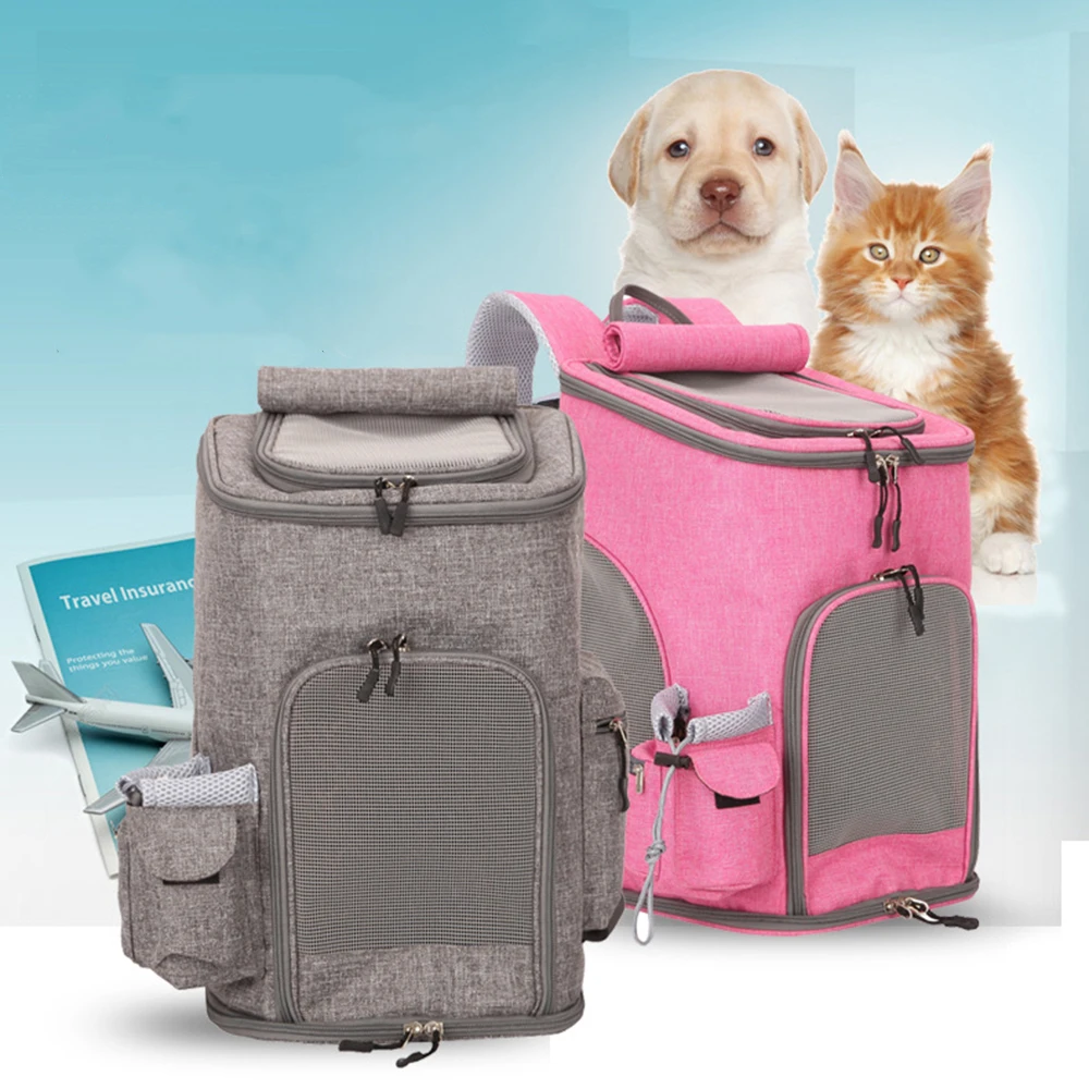 

Dog Cat Pet Carrier Breathable Pet Backpack Portable Travel Outdoor Bag Oxford Fashion Shoulder Backpack for Pet cat dog For