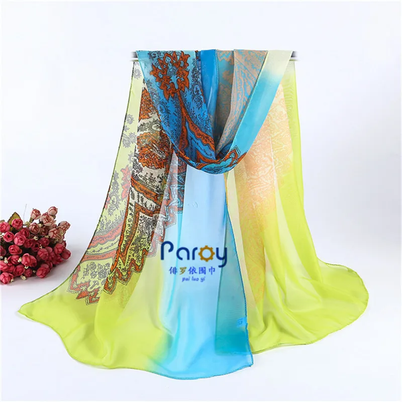 Бесплатная доставка мода печатных солнечный пляж шарф платок, Ms. Шарф 50*160 см