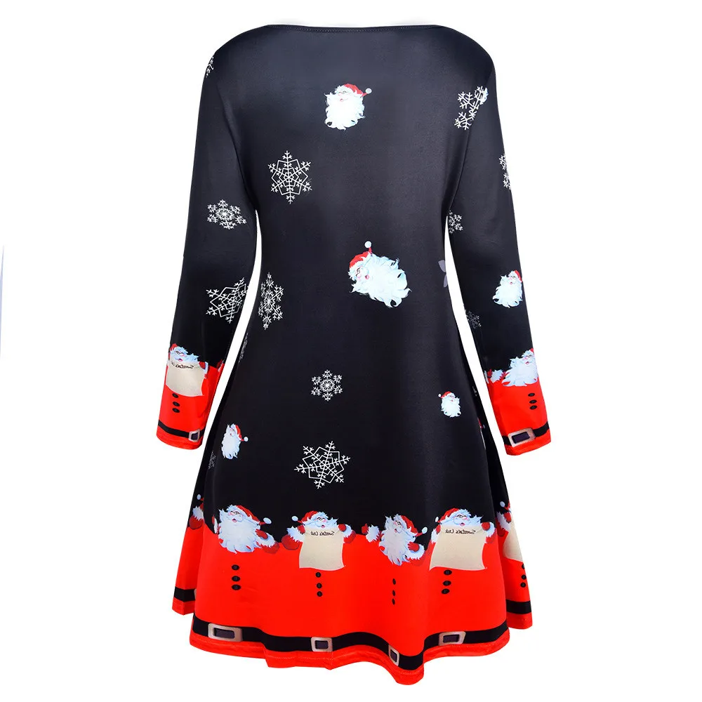 Женское платье vestidos с длинным рукавом, рождественское уютное расклешенное платье, сексуальные женские зимние вечерние платья, одежда vestidos de fiesta