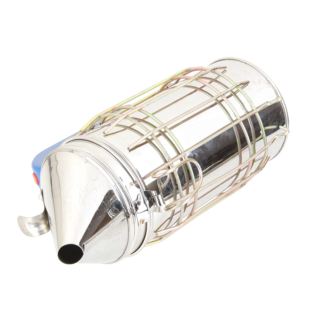 Battery Powered Bee Hive Smoker Smoke Puffer Stainless Steel Beekeeping Tool Beekeeping Supplies