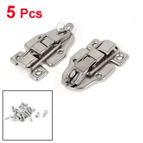 

Uxcell Hot Sale 5PCS Furniture Suitcase Drawer Chest Box Toggle Latch Catch Hasp Chests Cases Boxes Hardware Tools , Some Screws