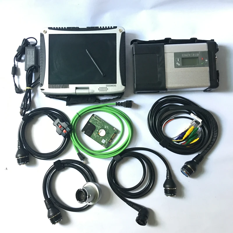  DHL gratis V2019.12 Multi-idiomas HDD MB Star C5 SD conectar herramienta de diagnóstico compacta co