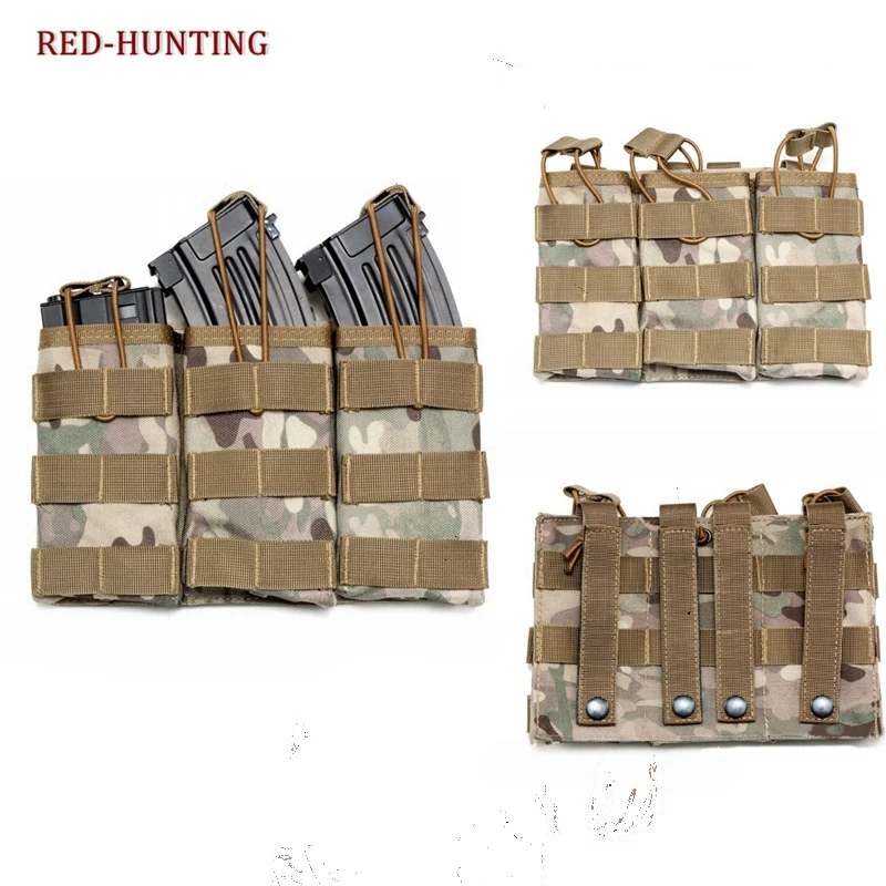 

High Quality M4 M16 AR-15 Type Magazine Pouch Mag Holder Triple Airsoft MOLLE Mag Pouch