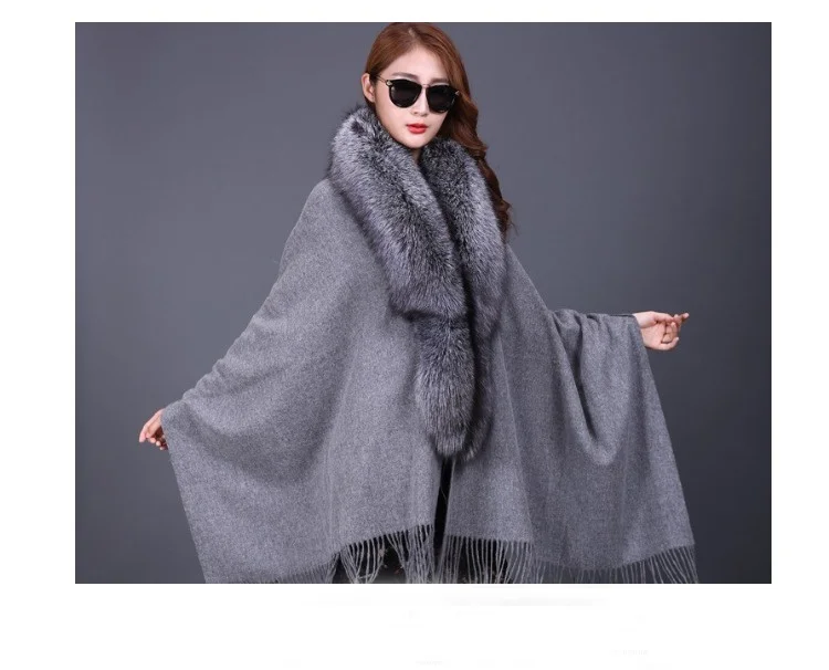 purple fur shawl