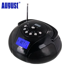 August SE20 портативный Будильник Радио с Bluetooth динамик мини MP3 стерео система с sd-картой/USB/AUX 2x 3W HiFi динамик s
