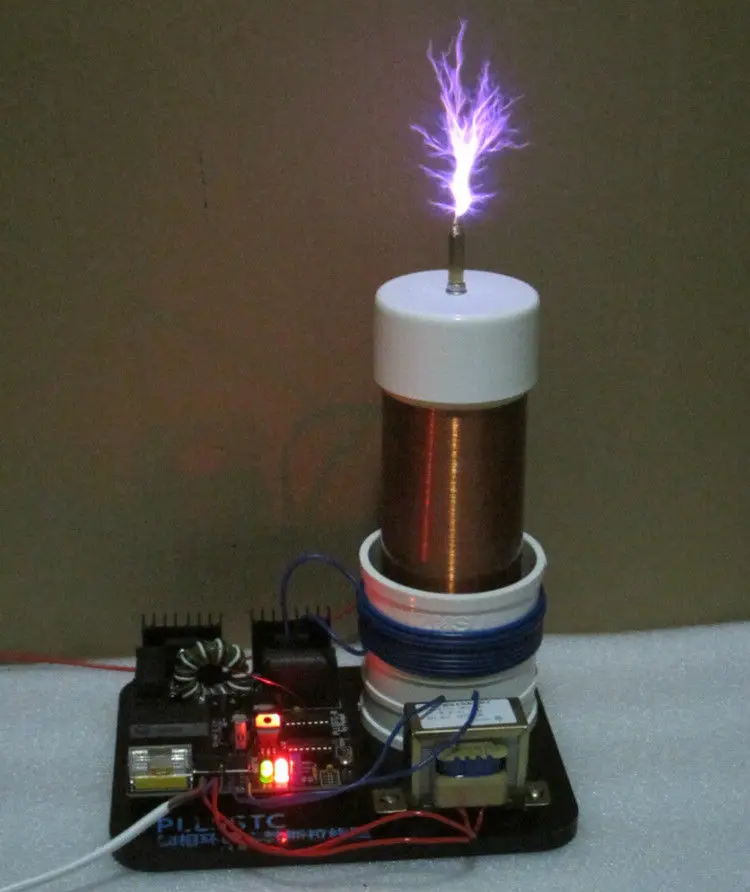 

AC 110- 220V Solid State Tesla Coil PLLSSTC phase-locked loop ZVS