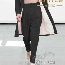 27-44 Для мужчин одежда GD стилист Подиум модные британские штаны-шаровары конические trouserss Большие размеры костюмы