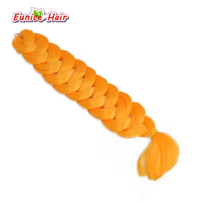 Cabelo Trança de Crochê Uma Peça 82 Polegada Cor Jumbo Trança de Cabelo Sintético Kanekalon 165 G/peça Puro Trança Extensões de Cabelo 10 High Quality extension hair