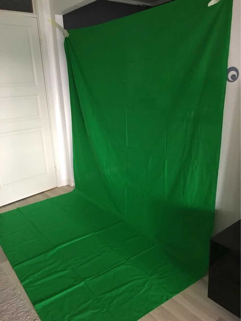 Photo lighting studio Chromakey green screen Muslin background backdrop 2X3M